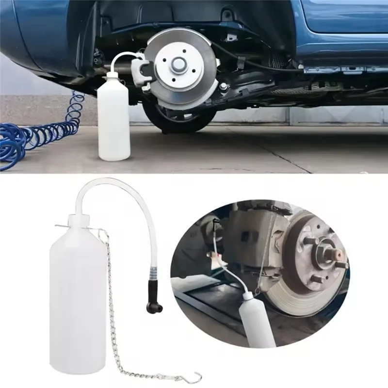 WHYY-Бутылка для прокачки тормозной жидкости, 1 л, набор инструментов для прокачки тормозов, гибкая автоматическая экстрактор тормозной жидкости, тормозная система