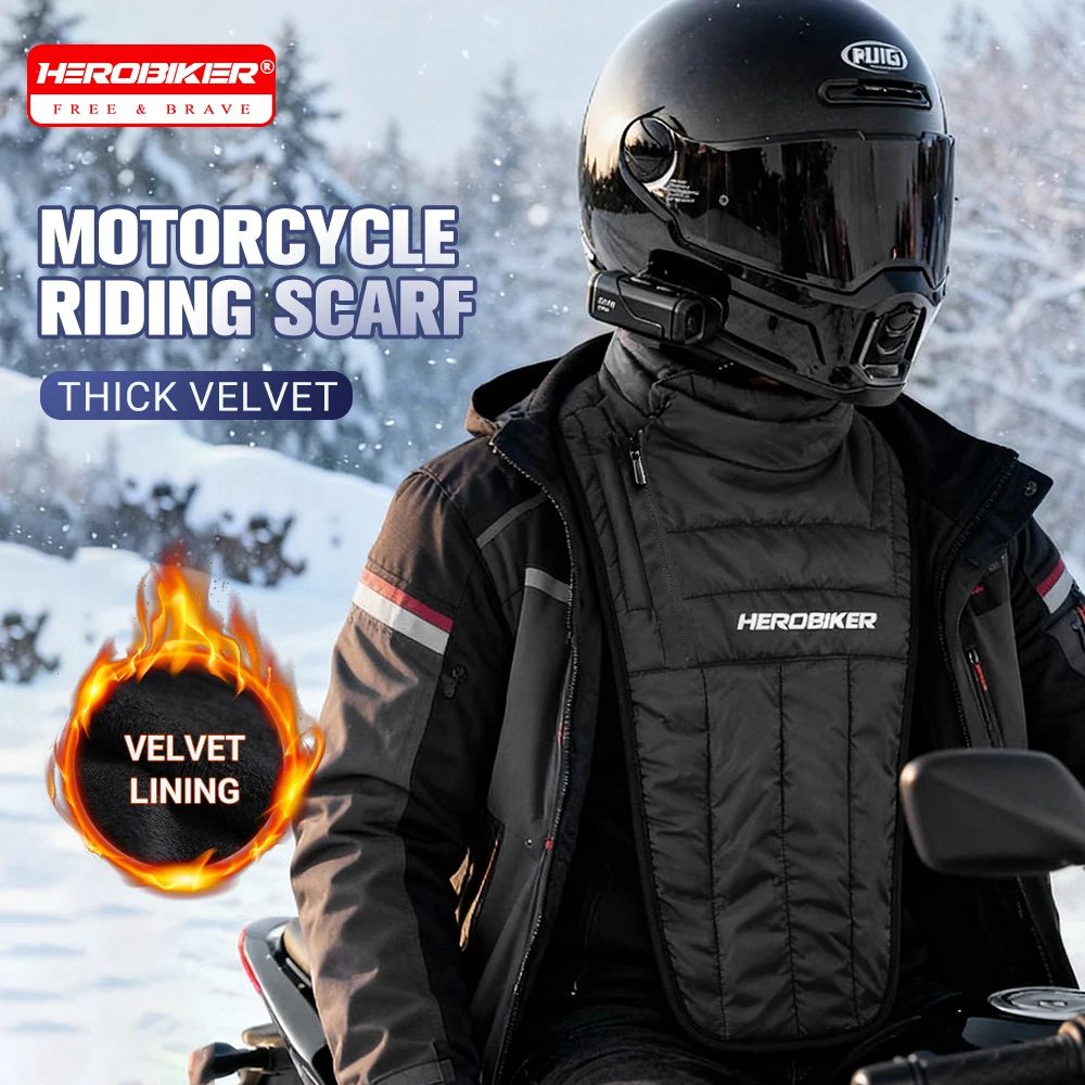 

HEROBIKER Motorcycle Winter Warm Neck Scarf Motorcycle Rider Chest And Neck Protector Windproof Warm Scarf Warm Collar