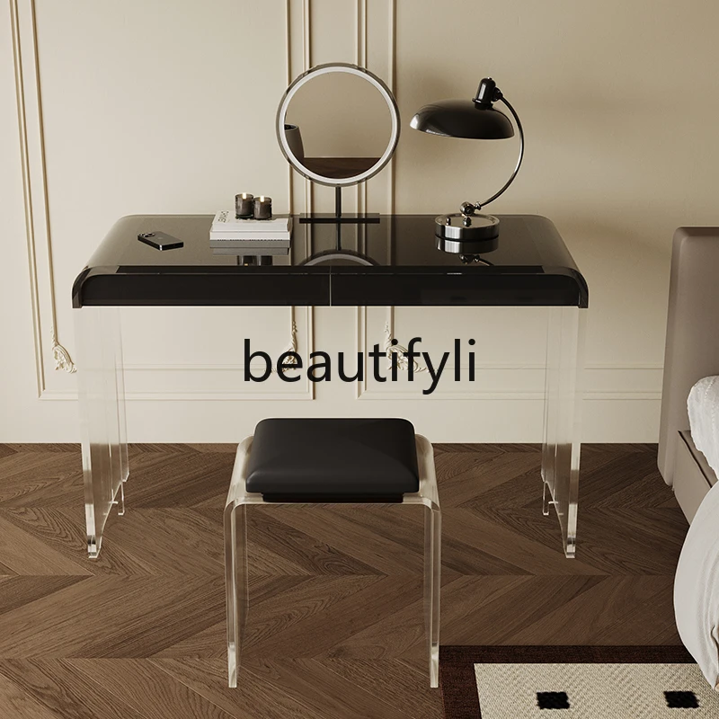 

Modern retro medieval dresser acrylic makeup table 45cm