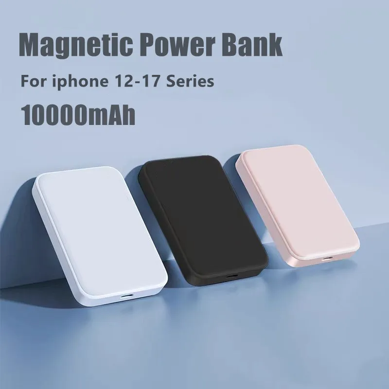 

Магнитный Powerbank Type-C для Apple, внешний аккумулятор, портативное беспроводное зарядное устройство для iPhone, MagSafe Power Bank, запасная батарея
