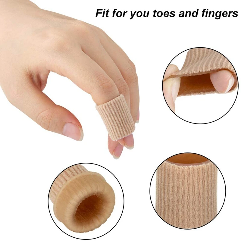 1pcs Soft Gel Toe Finger Protectors Separator Cushion Tubes Sleeves Corn Pad Protectors for Corns Blisters Calluses Toes Fingers