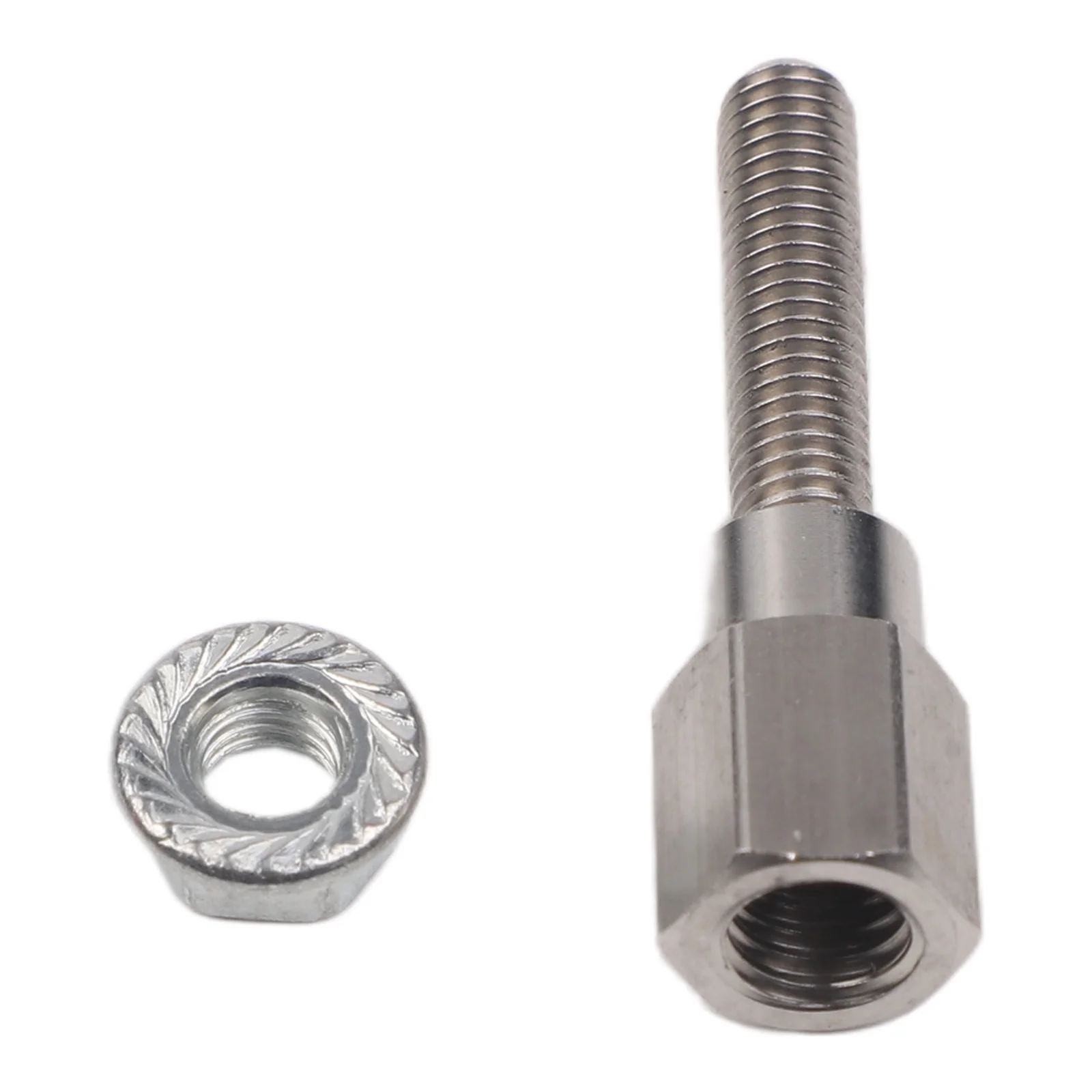 1 Pcs Motorcycle Scooter Rearview Mirror Thread Adapter Converts 6mm Mount To 8mm With 1.73 Inch Extension Accessories