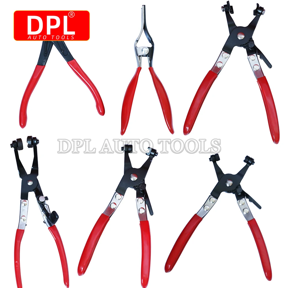 9Pcs Hose Clamp Ring Plier Clip Set Flexible Cable Plier Swivel Jaw Tool Remover Auto Hand Tool Set