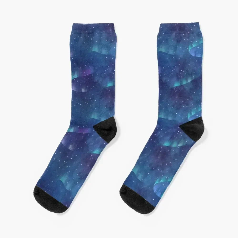 Aurora borealis Socks anime valentine gift ideas kids soccer anti-slip Socks Ladies Men's