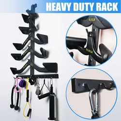 Soporte de pared desmontable para bandas y accesorios de gimnasio