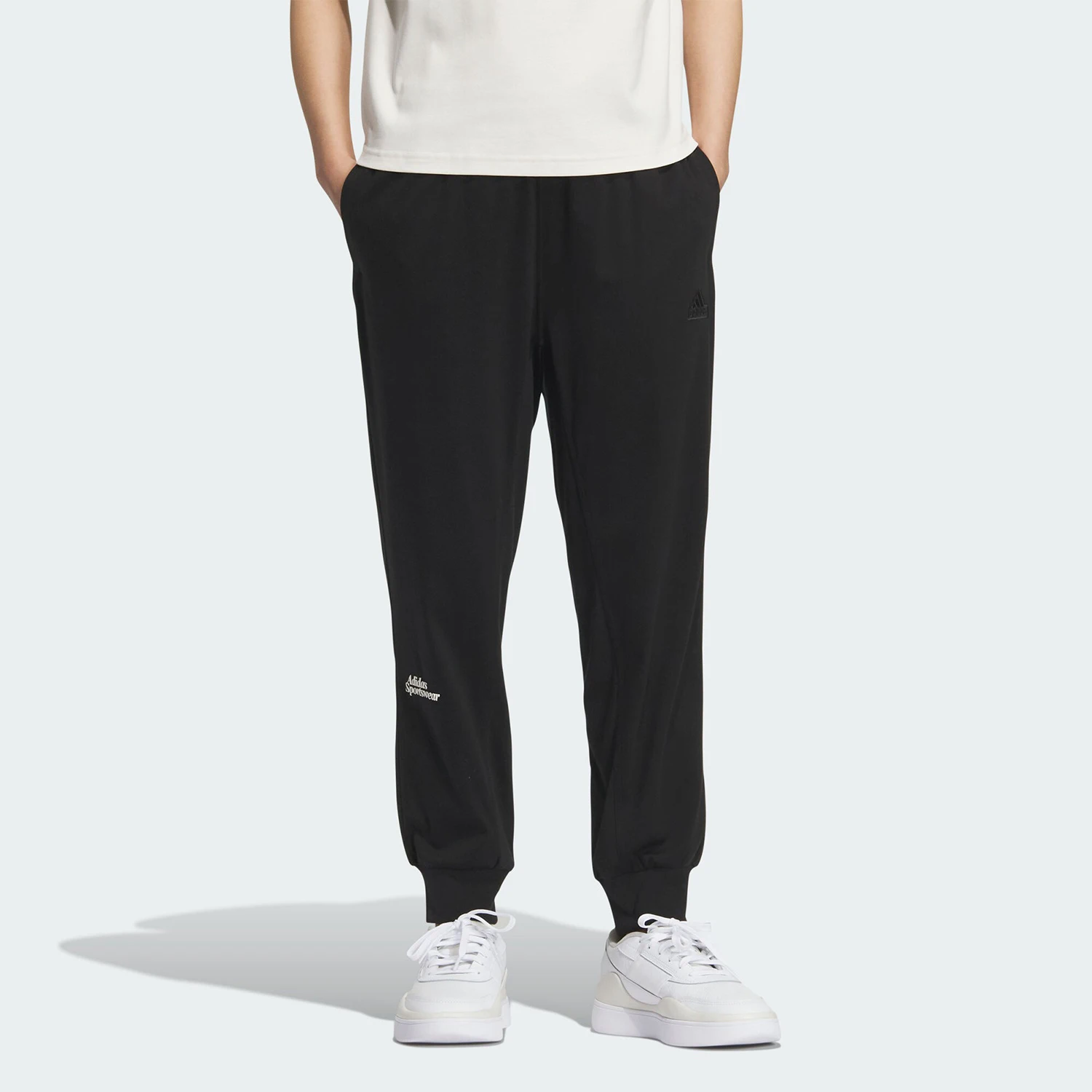 

Официальные женские брюки до щиколотки Adidas LOUNGE SILKY PT с манжетами IM8862