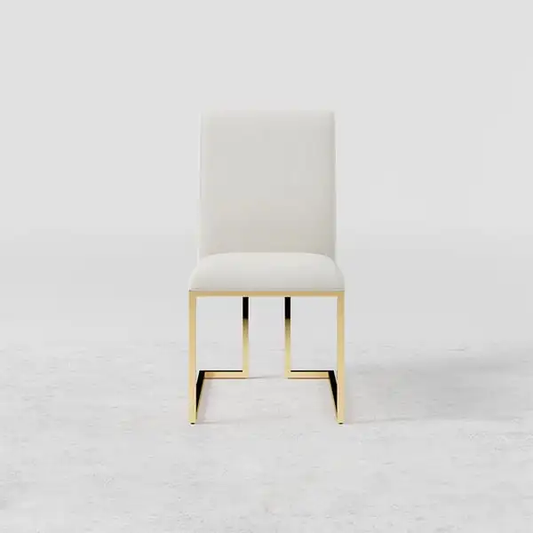 Stainless Steel Dining Chair Fancy Leisure Style for Home Bedroom Hotel Kitchen School Villa Apartment Use