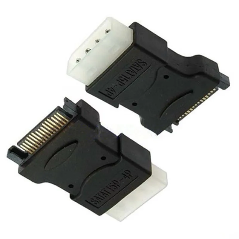 SATA to Big 4PIN Male Converter to Male SATA 15PIN HDD Power Supply Adapter