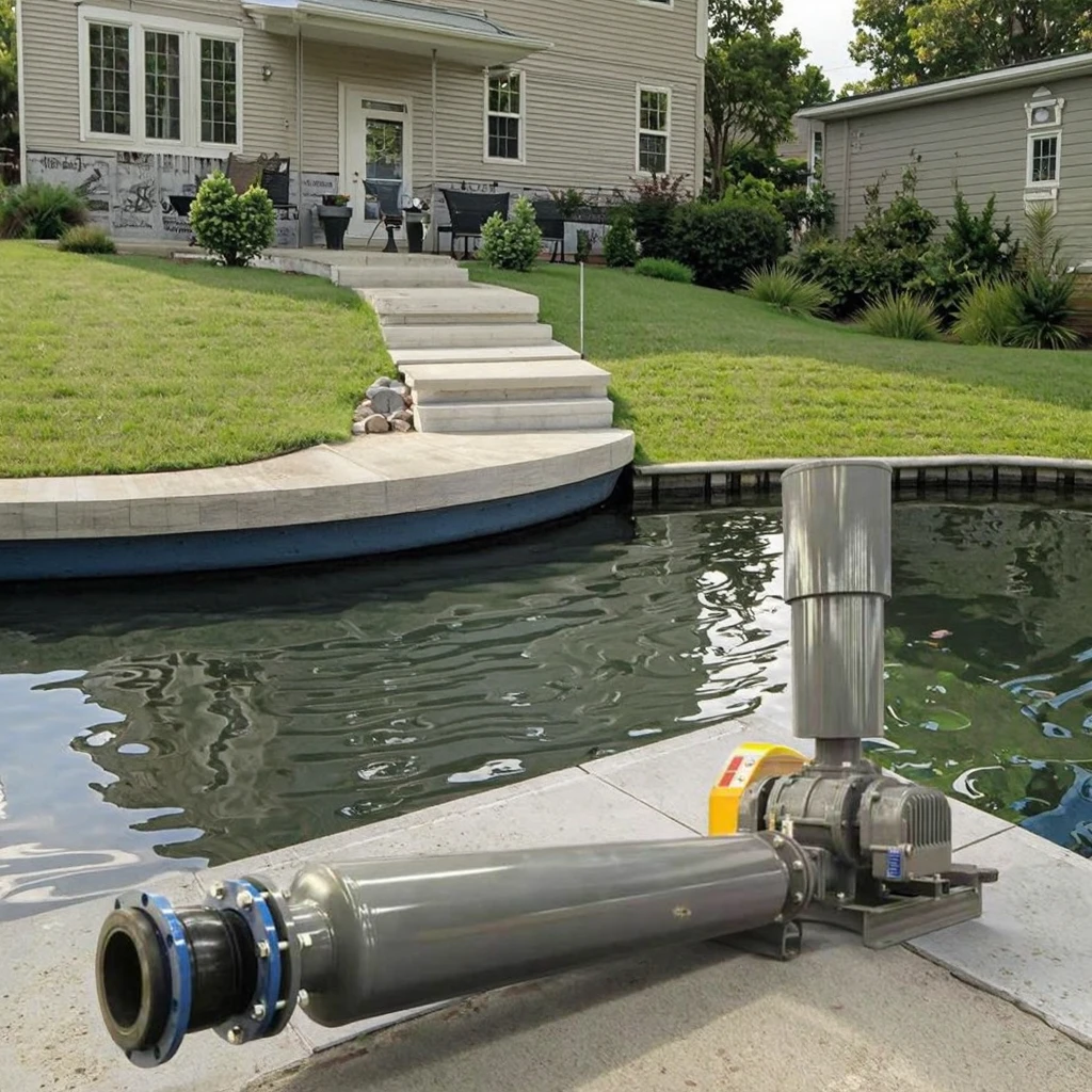 

China Sewage Treatment Compressor Industrial Air Blowers Root Blower For Vacuum Aquaculture Aeration