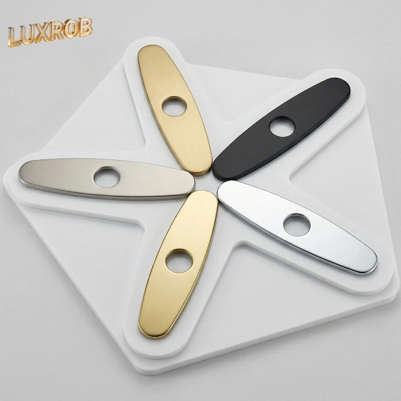 

304 Stainless Steel Faucet Cover Plate 10 Inch for Kitchen & Bathroom Countertop Upgrade Home Decor