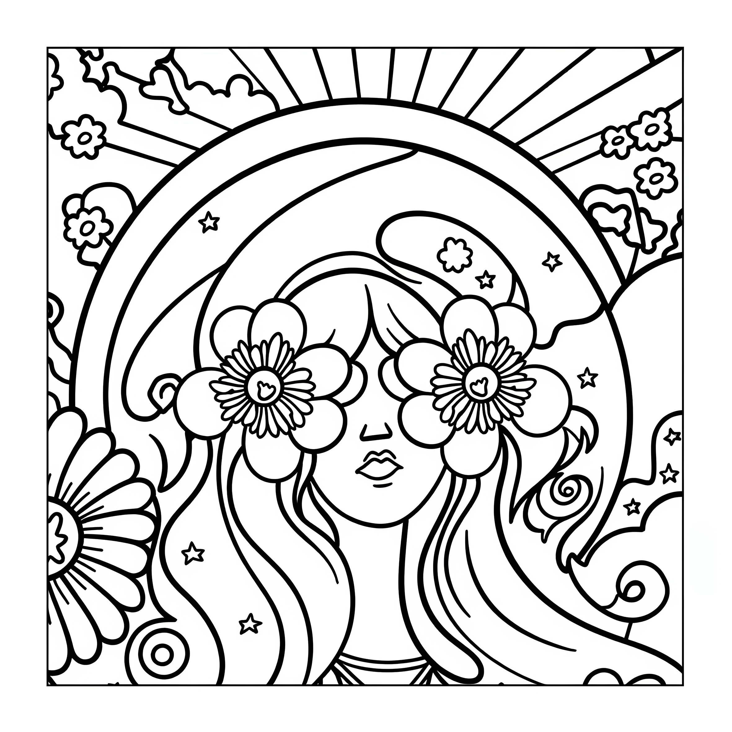 TRIPPY ART Patterns Coloring Book for Adults Cute Drawing Book Perfect Gift for Party and Birthday