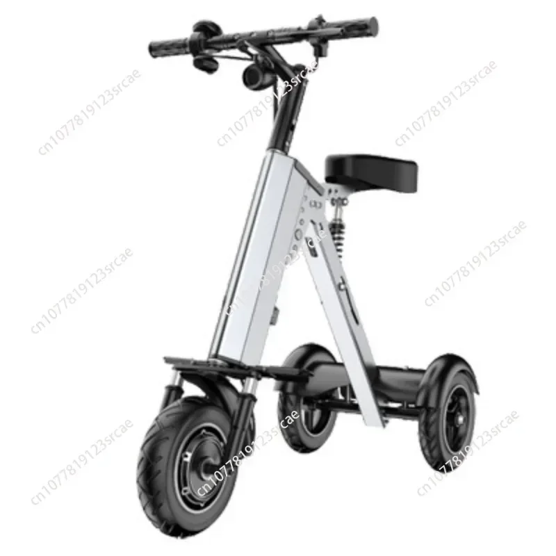 Small folding battery electric bicycle household electric tricycle for the elderly and adults