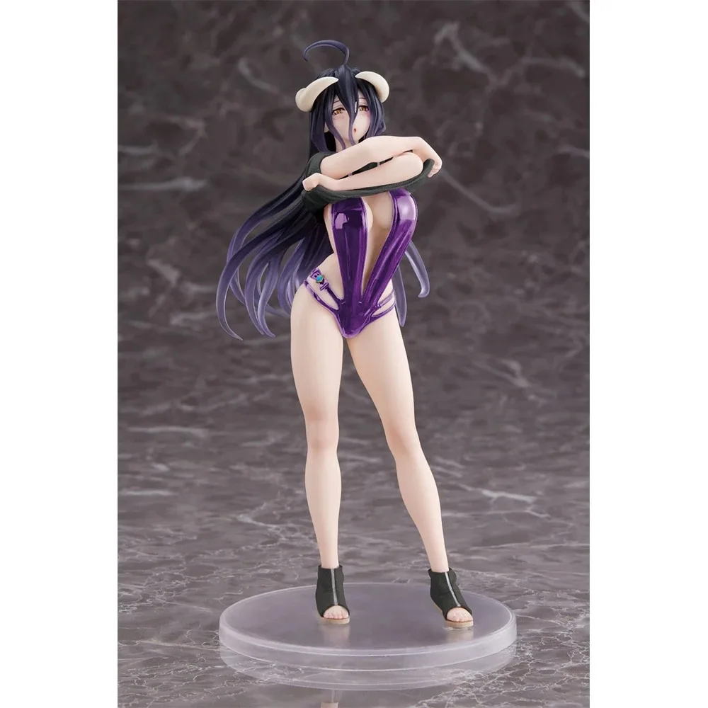 Taito Aqua Coreful Overlord Albedo T-shirt Swimsuit Anime Figure Model Toys Figurine Doll Gift for Fans