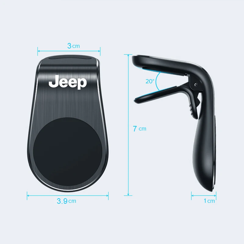 1 قطعة حامل هاتف السيارة المغناطيسي حامل معدني اكسسوارات ل جيب جراند شيروكي رانجلر JK المصارع البوصلة رينيجيد باتريوت
