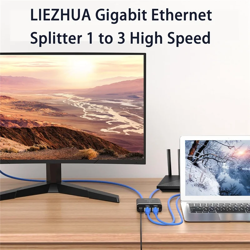 

Popular Gigabit Ethernet Splitter 1 To 3 Rj45 Splitter LAN Extension Adapter 1000Mbps 4 Port 1 To 3 RJ45 LAN Networking Adapter