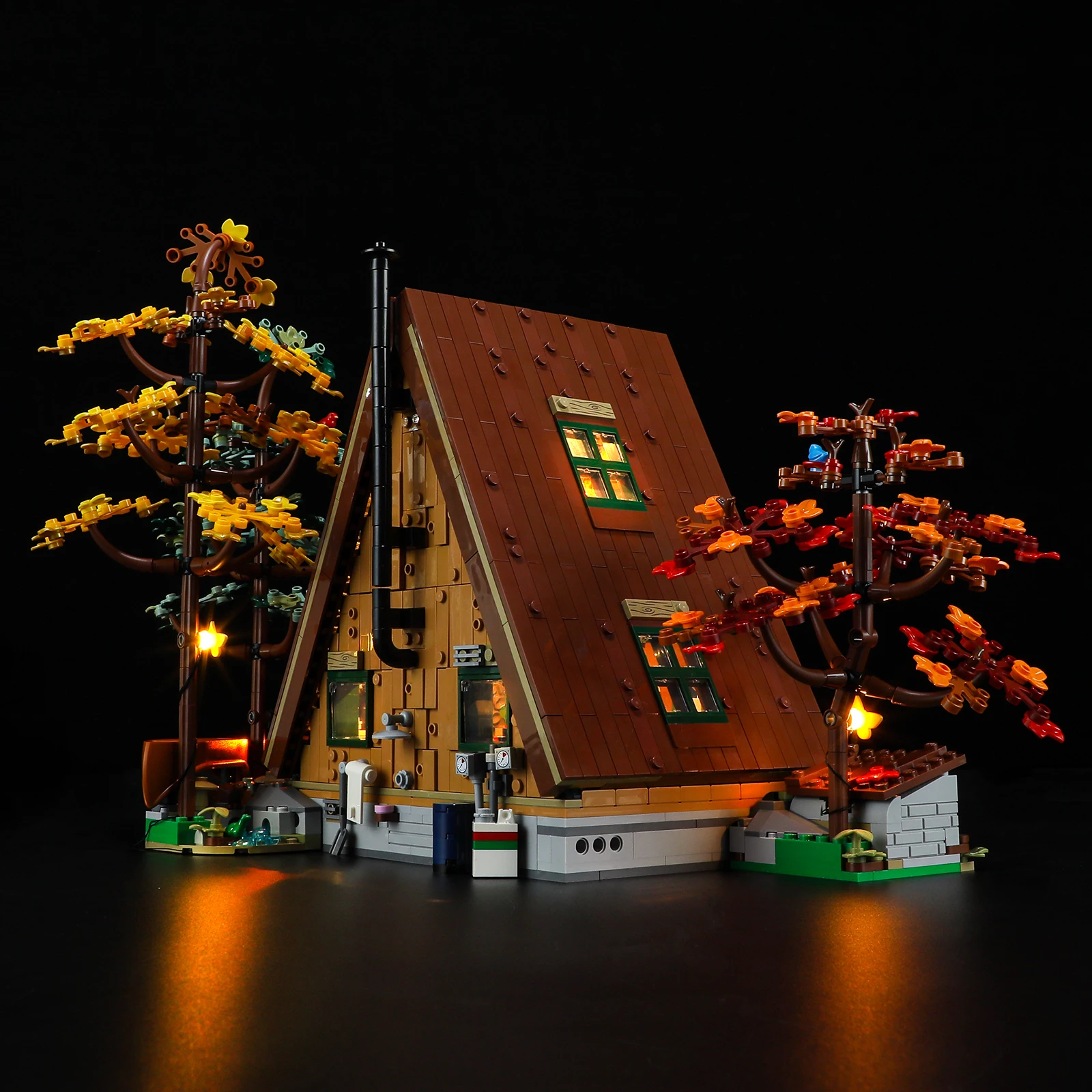 Lightaling Led Light Kit for 21338 A-Frame Cabin Building Blocks Set (NOT Include the Model) Bricks Toys for Children