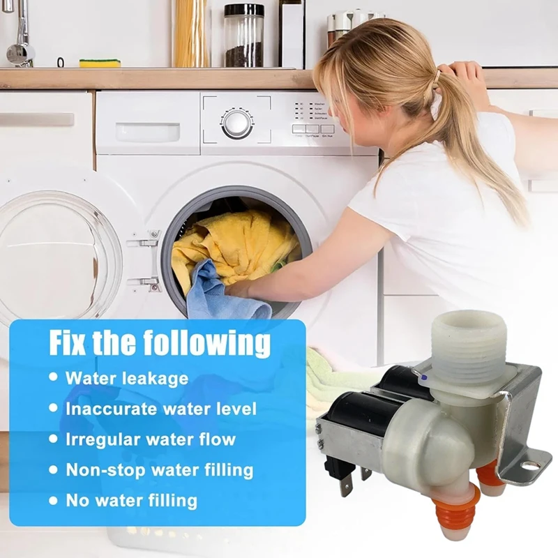 FPS180G45 Washer Water Inlet Valve Assembly For Sharp Washing Machine Replaces EAP12590899 4982090 AC220V