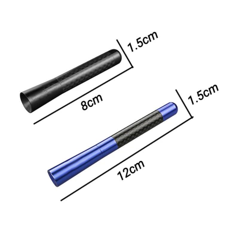 MG Carbon Fiber Car Antenna for MG7 Logo 8/12cm Short Antenna Stable Signal Quick Install Premium Quality Auto Accessories