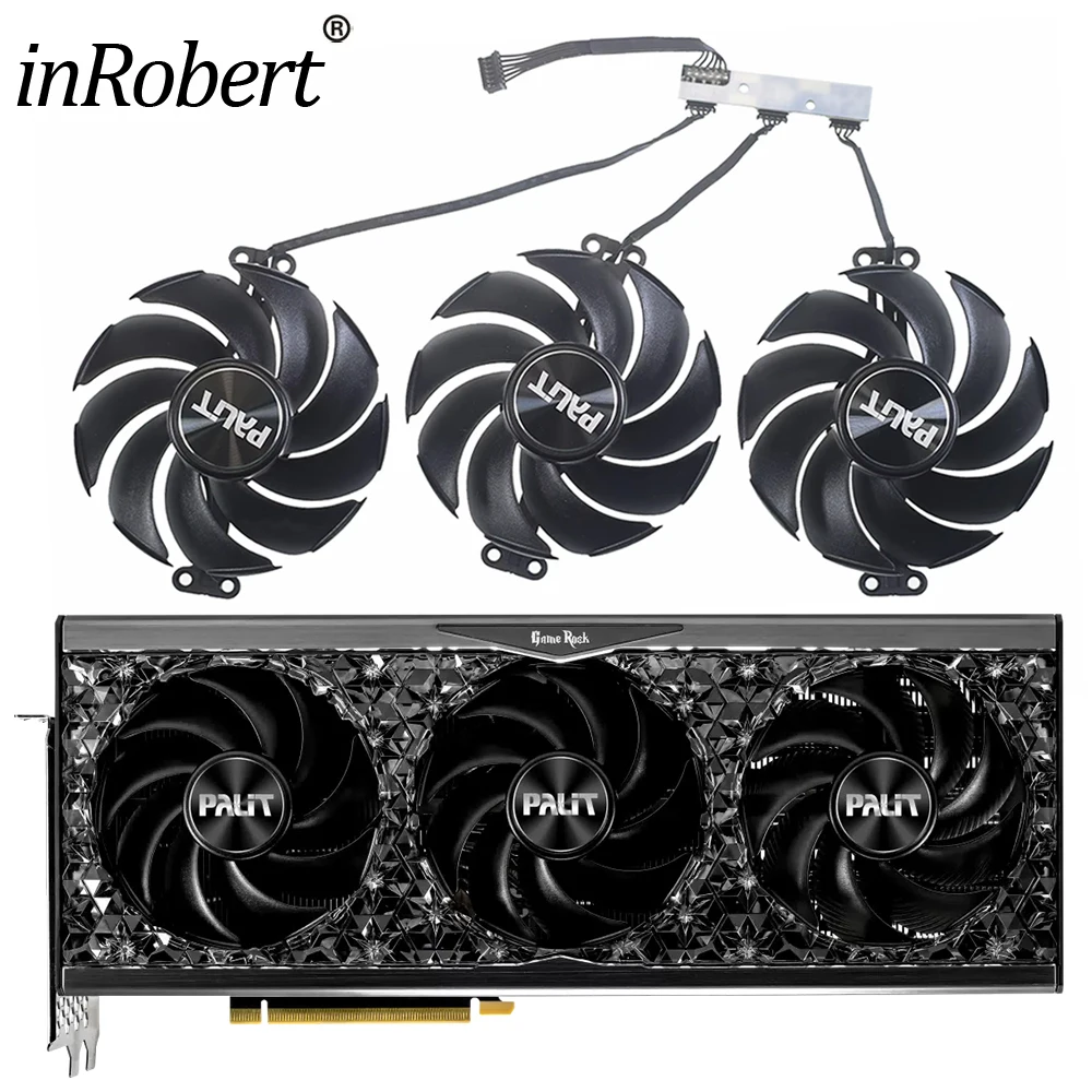 

New Original GameRock Fan 90mm Video Card Cooling Fan For Palit GeForce RTX 4070Ti 4080 4090 GameRock OC Graphics Card Fan