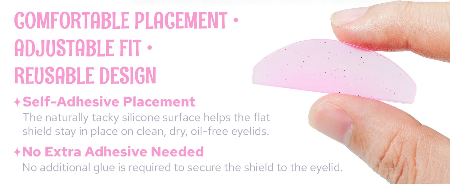 PERMANIA Neue 2 Paar Wimpernweichmacher-Pads Silikon-Wimpernlifting-Pad Flache Koreanische Wimpernlifting-Schutzfolie für Nr.1 Perm Wimpernlifting-Tool – Detail 3