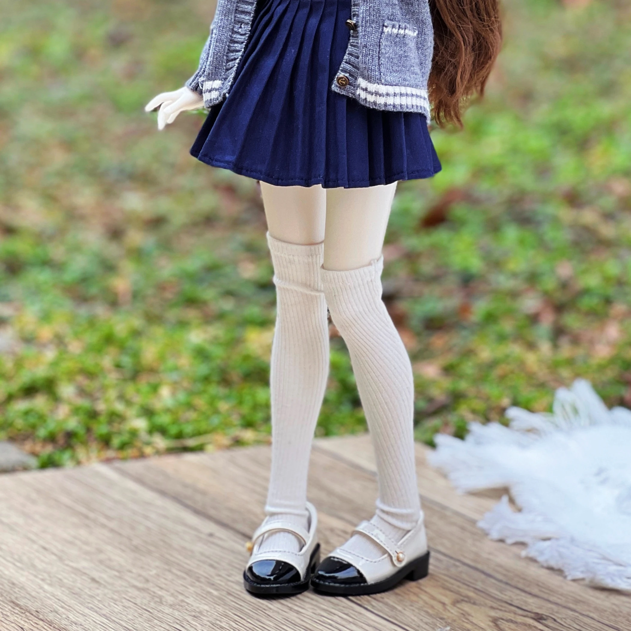 L01-X005 giocattolo per bambini 1/6 1/4 gl BJD DD SD MSD scarpe da bambola colore misto Scarpe in pelle a punta affilata 1 paio