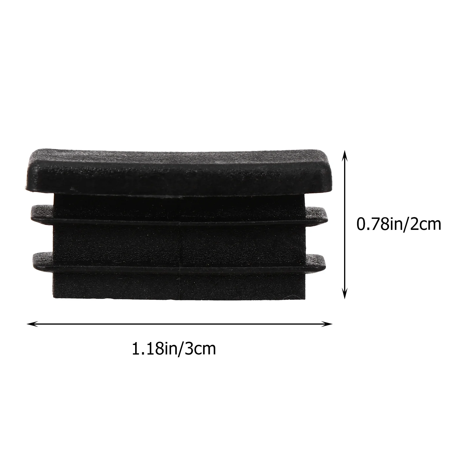 100 قطعة كرسي الطاولة قبعات القدم مربع بولي كلوريد الفينيل البلاستيك نهاية المقابس ل أرجل قطع الأثاث تصميم مضلع سهلة التركيب الغبار الطابق #5