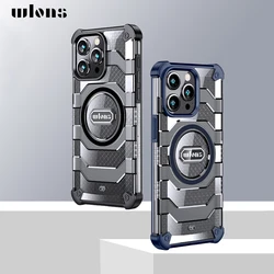 For iPhone 15 Pro Max Magnetic Military Rugged Armor Magsafe Case For iPhone15 Pro Max 15 Plus Drop-tested Protection Back Cover