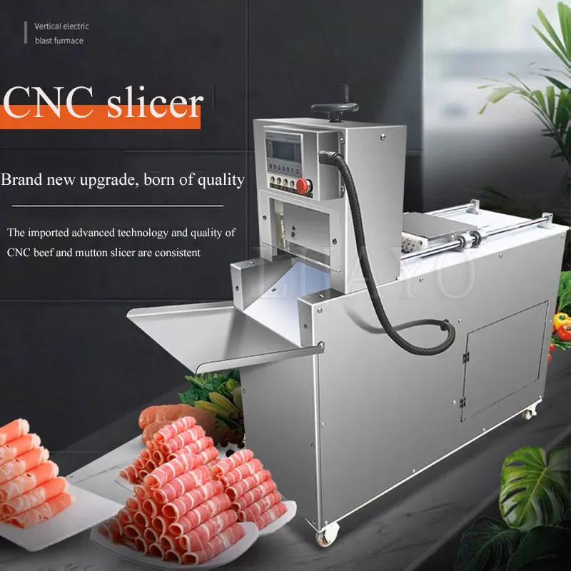 

Electric Frozen Meat Pork Lamb Roll Slicer Slicing Machine Multifunctional Adjustable