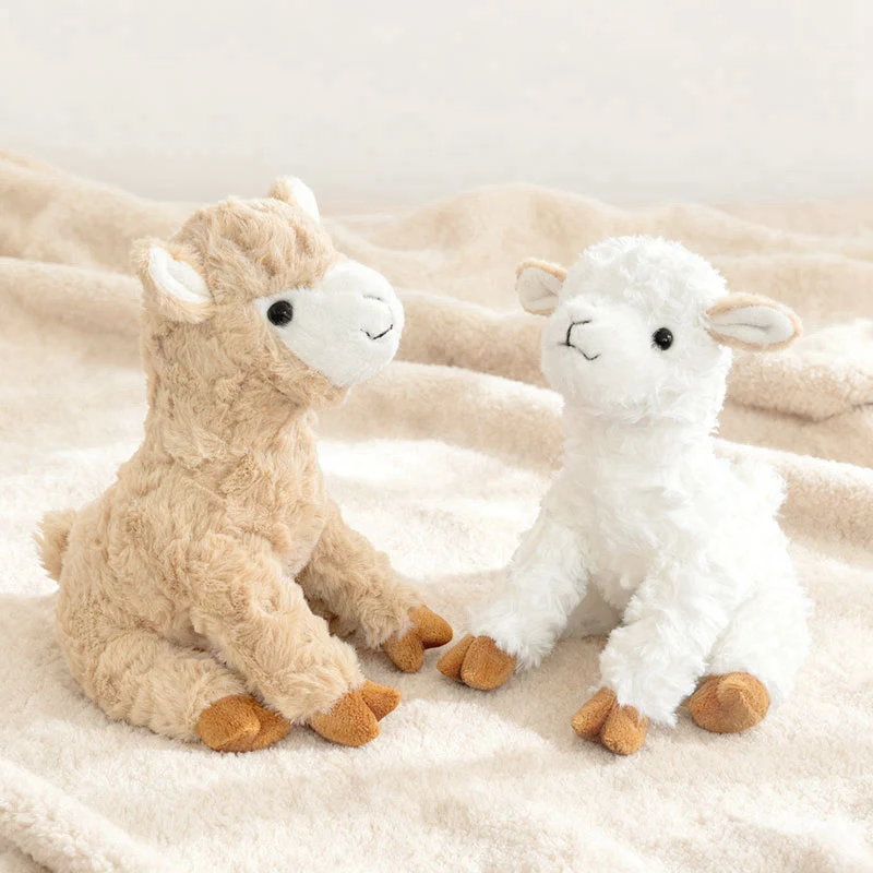 

Cute Simulation Furry Alpaca Plush Toy Stuffed Animal Lifelike Sheep Lamb Soft Doll Gift for Kid Children Room Decor