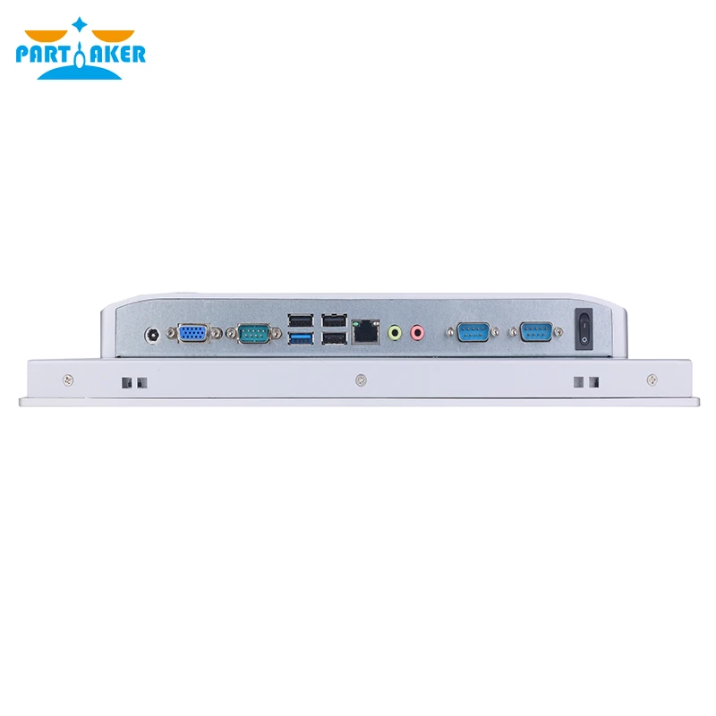 Panel Industri LED 15 Inci Layar Sentuh Kapasitif 10 Titik PC Intel J1900 J6412 I3 I5 Semua Dalam Satu Panel Depan Komputer IP65