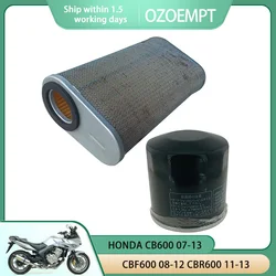 OZOEMPT Motorcycle Air & Oil Filter Set Apply to HONDA CB600 07-13 CBF600 08-12 CBR600 11-13