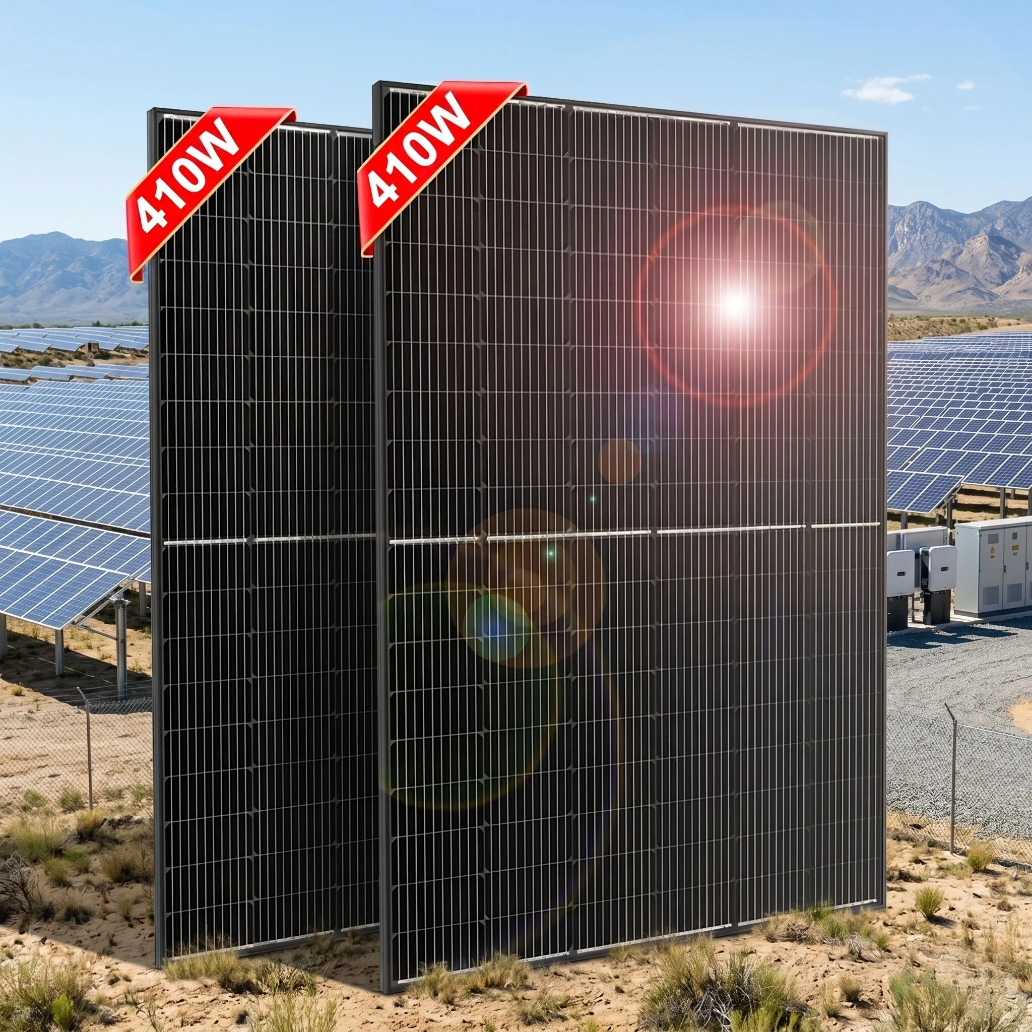 Panneaux solaires DOKIO 1PC 400W-800W pour balcon, centrales solaires, panneaux solaires étanches pour la maison (onduleur non inclus)