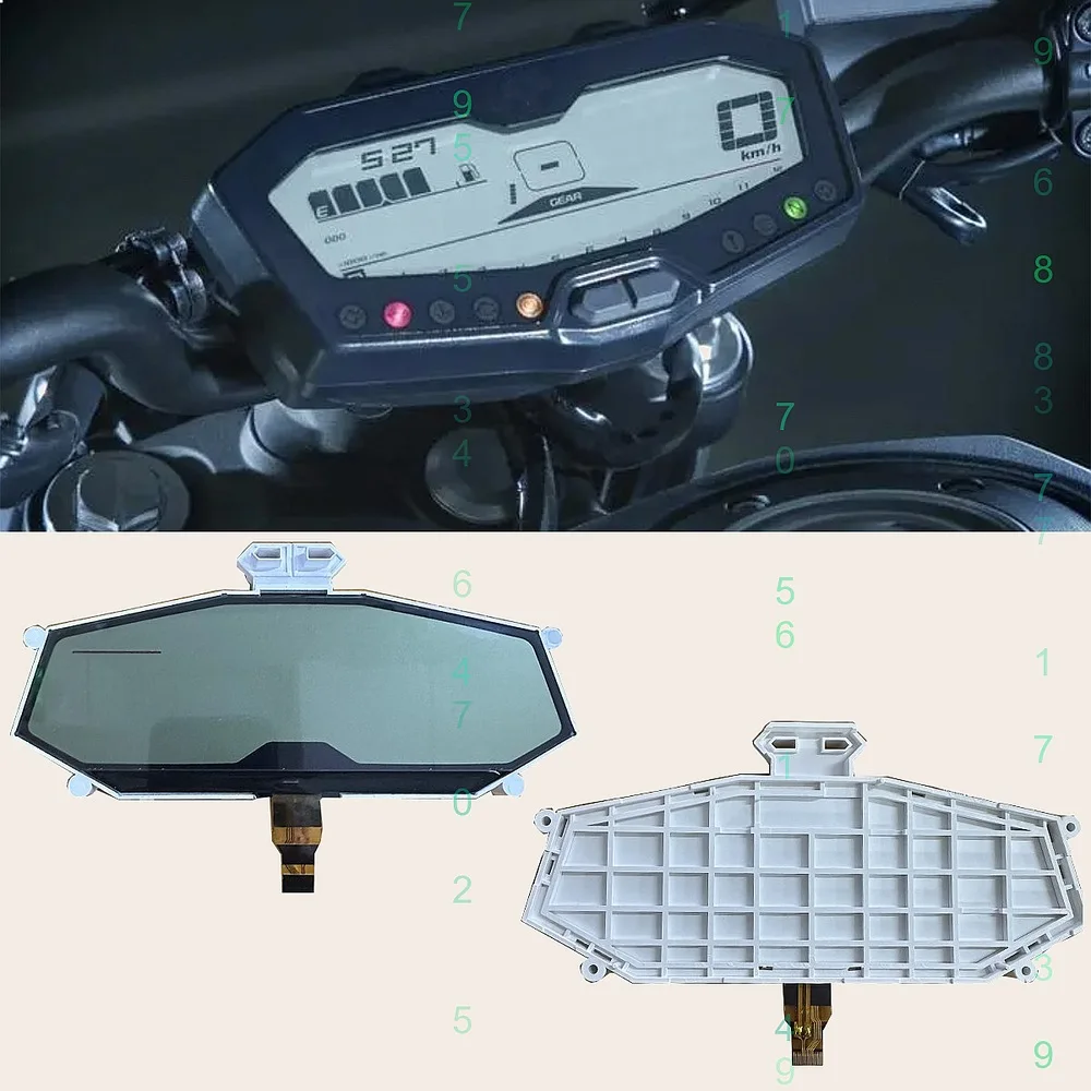 Motorcycle Instrument Cluster Display For Yamaha MT-07 FZ-07 Tracer 700 2014-2020