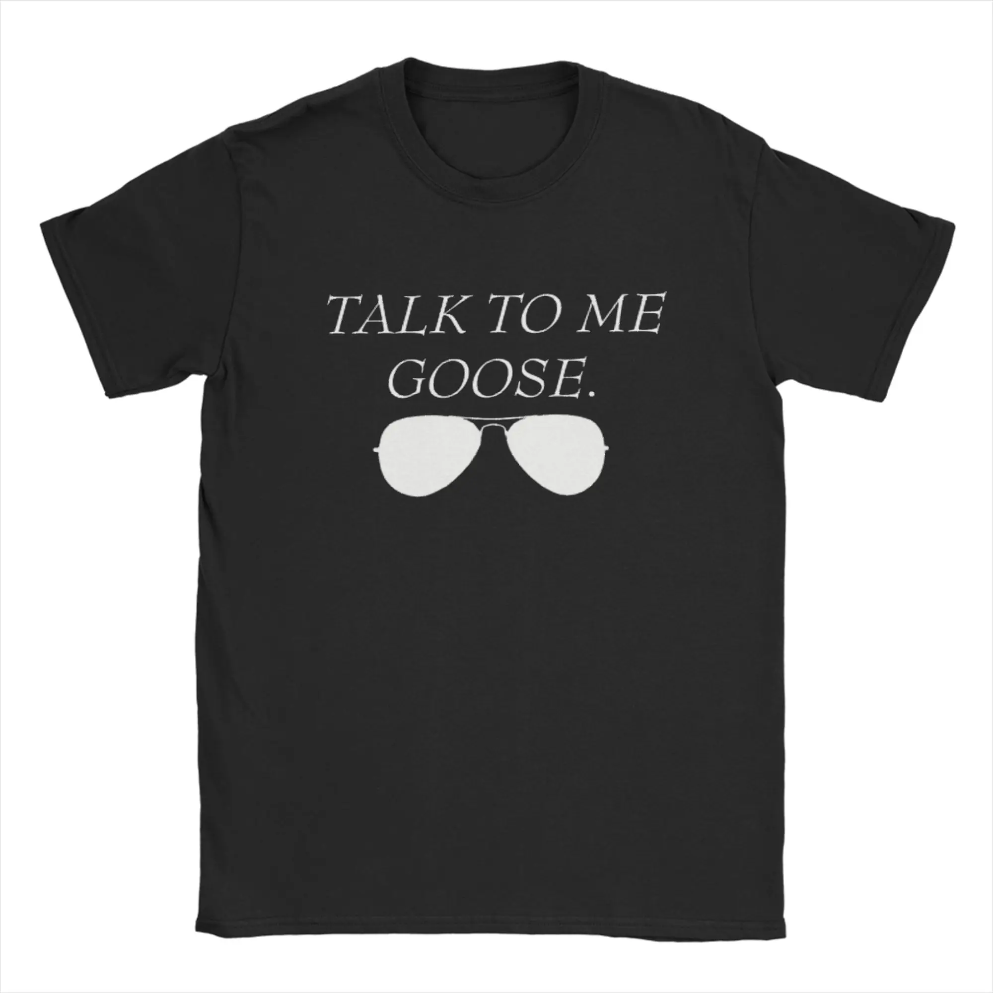 

Talk to Me Goose T-Shirt Summer 100 Cotton T-Shirts For Man Harajuku Print Tshirt Short-Sleeved Funny Tees