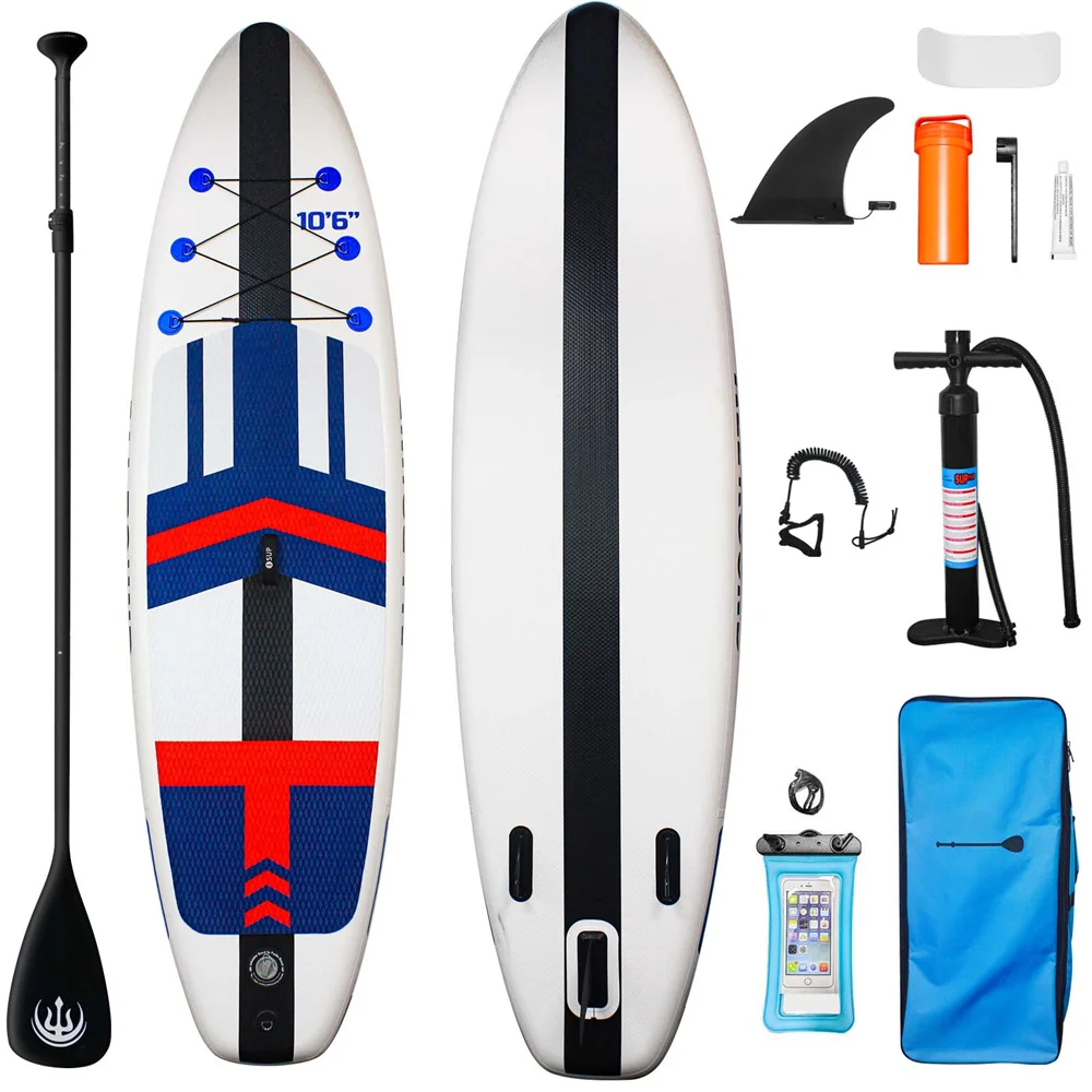 Inflatable Stand Up Paddleboard Ultra Light Inflatable Paddle Board with Paddle Board Accessories, Safety Leash for Outdoor