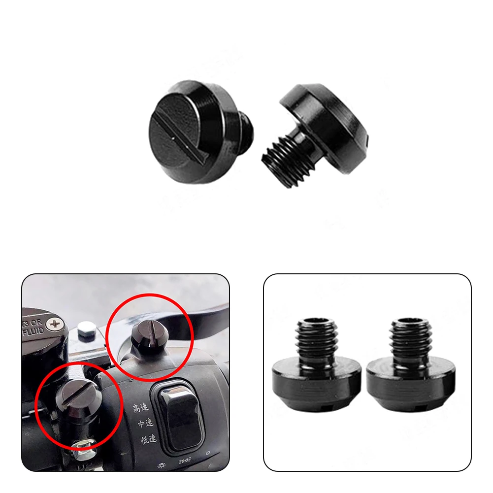 Motorcycle EBike M10 CNC Aluminum Rearview Mirror Hole Screw Cap for 10mm Positive Screw Hole Motorcycles and Electric Vehicles