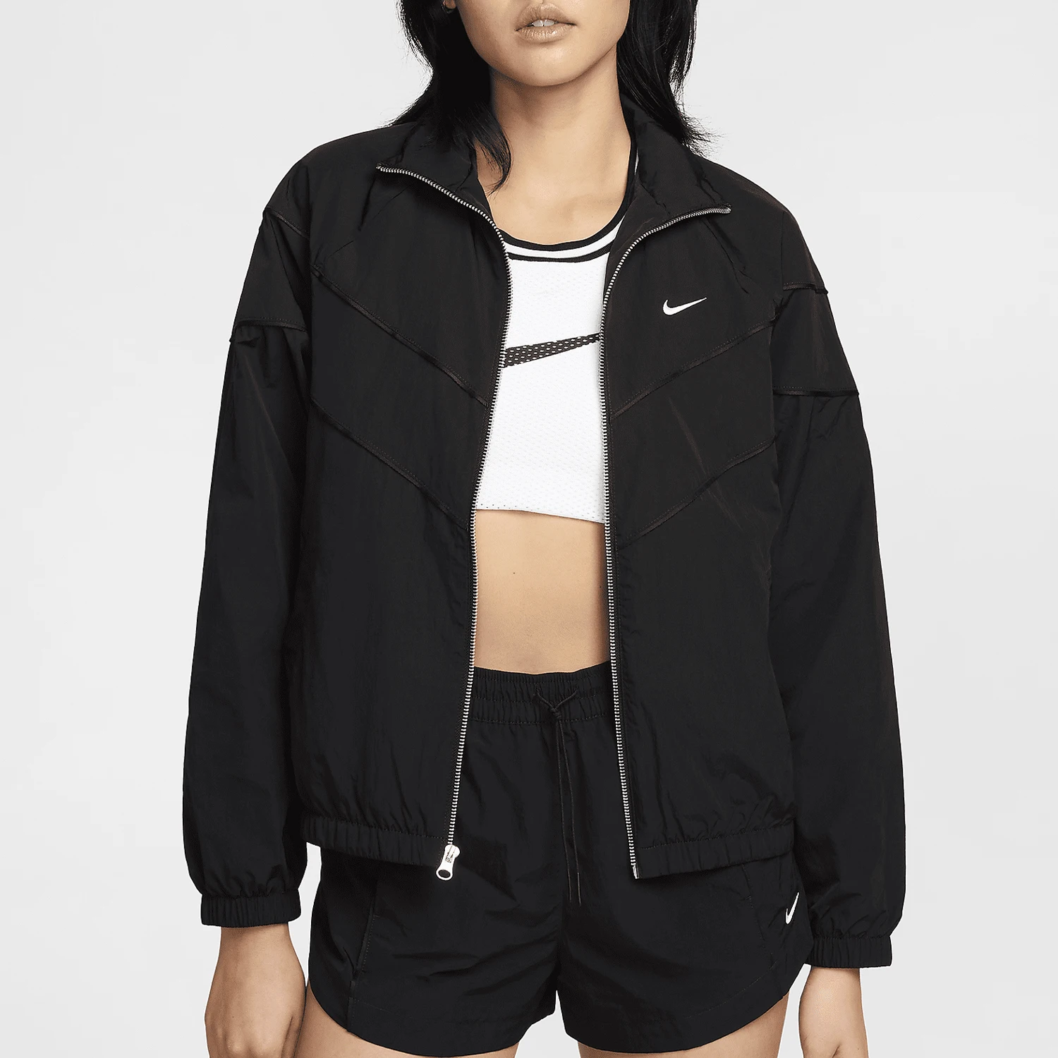 

Nike Official Authentic Windrunner Women's Collar Woven Loose Jacket FV6305-010