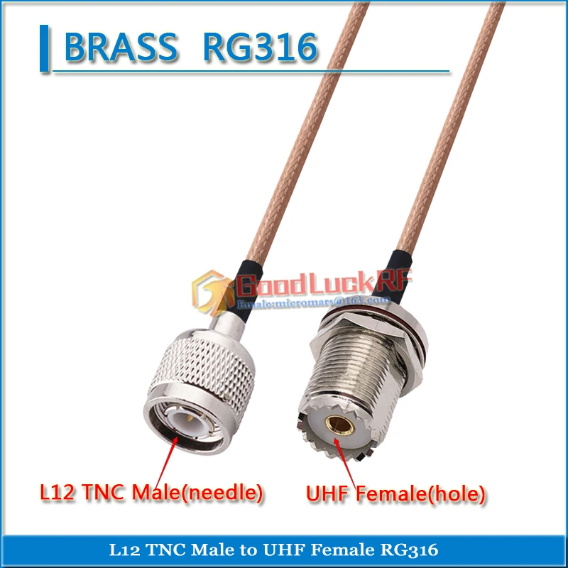 PL259 SO239 PL-259 SO-239 Sl16 UHF Male Q9 BNC Male Plug Pigtail Jumper RG316 Extend Cable Low Loss RF Connector Adapter