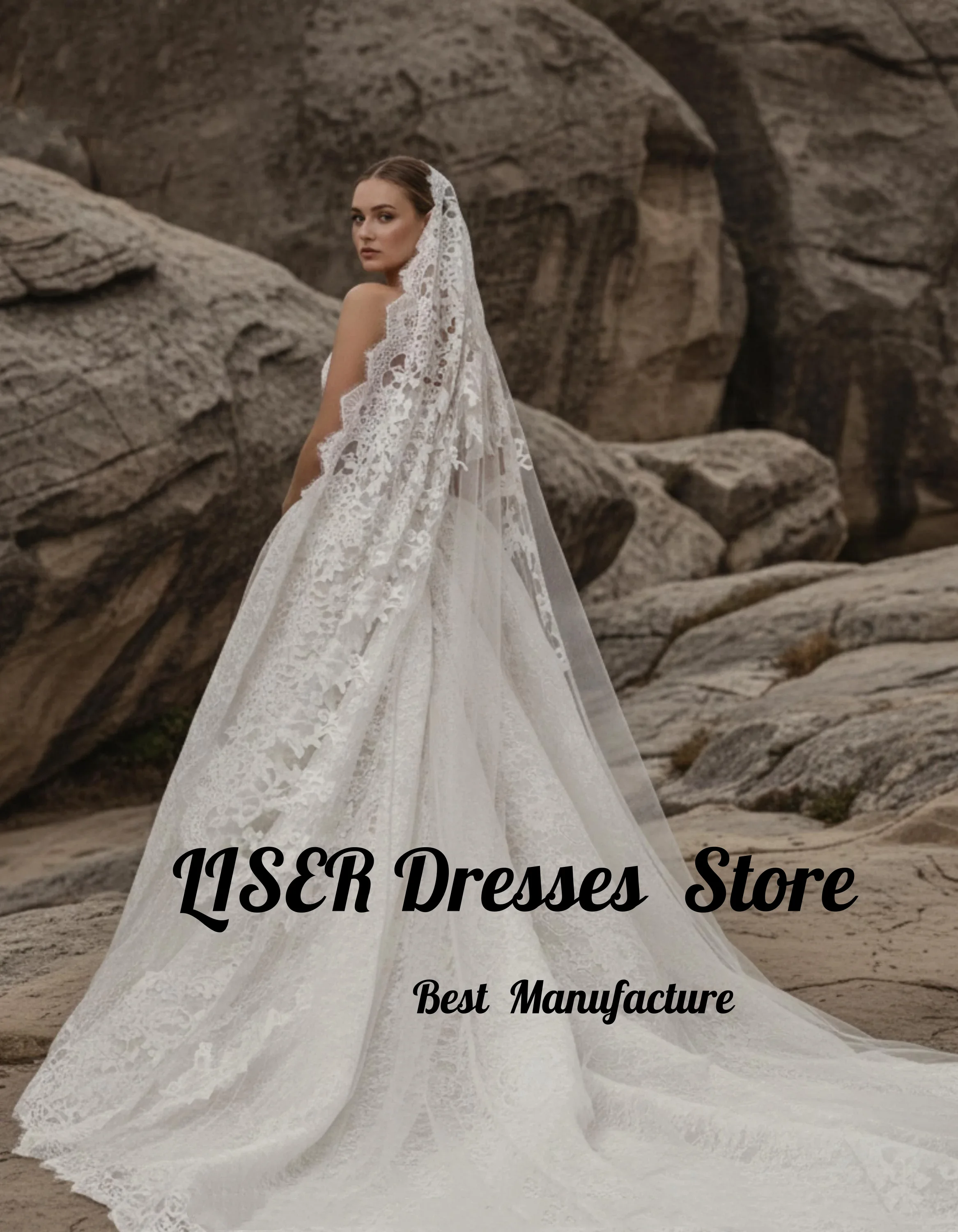 Liser Sweetheart Collar Sleeveless Lace Wedding Dress A-line Pleat Princess Vestidos De Novia 2026 Wedding Ball Dress Customized
