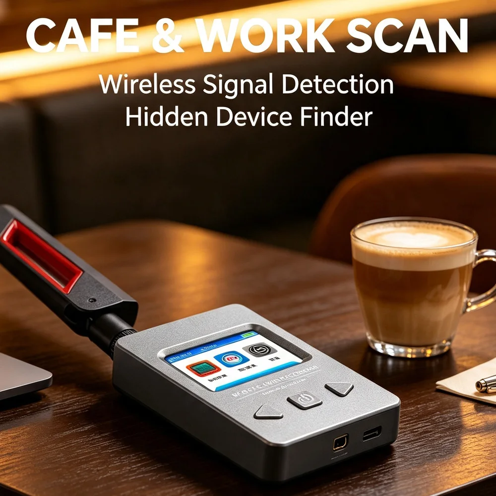 DS996 Anti Spy Hidden Camera Detection Car GPS Tracker Finder Spy Hacking Gadgets Detector Mini Bug for Car Travel Conference