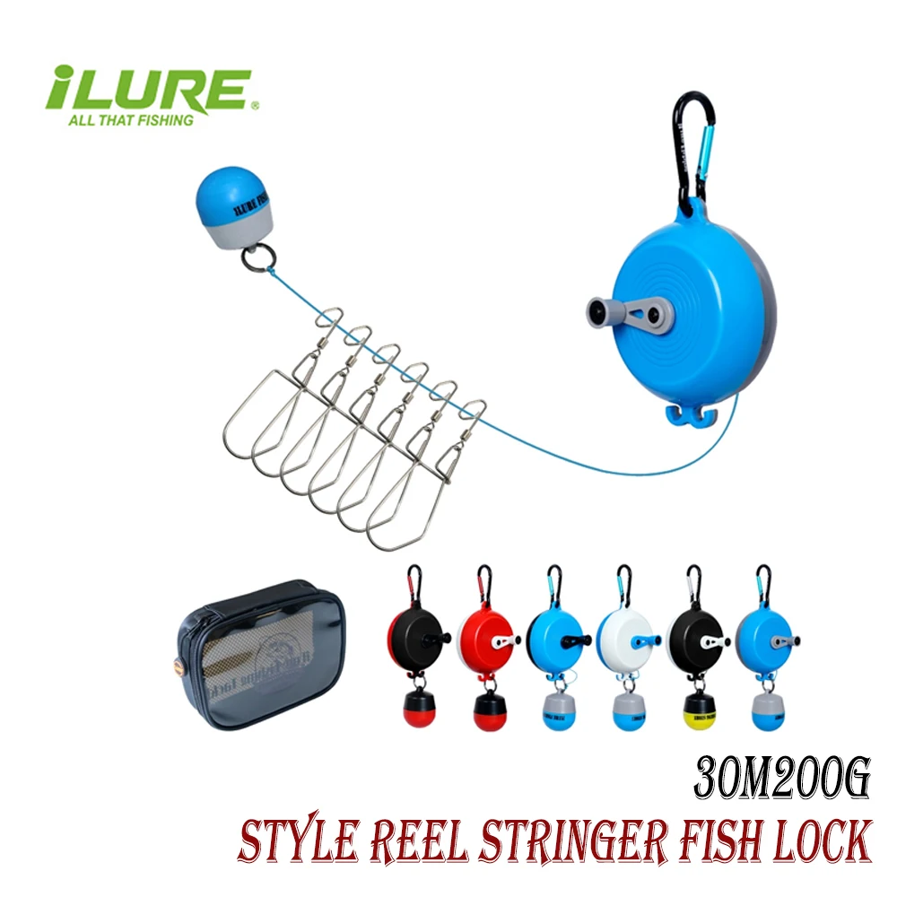 ILure New Stainless Steel Fish Lock Portable Multifunctional Fish Buckle 30M X8 PE Line Crap Fishing Goods Tackle Accessories