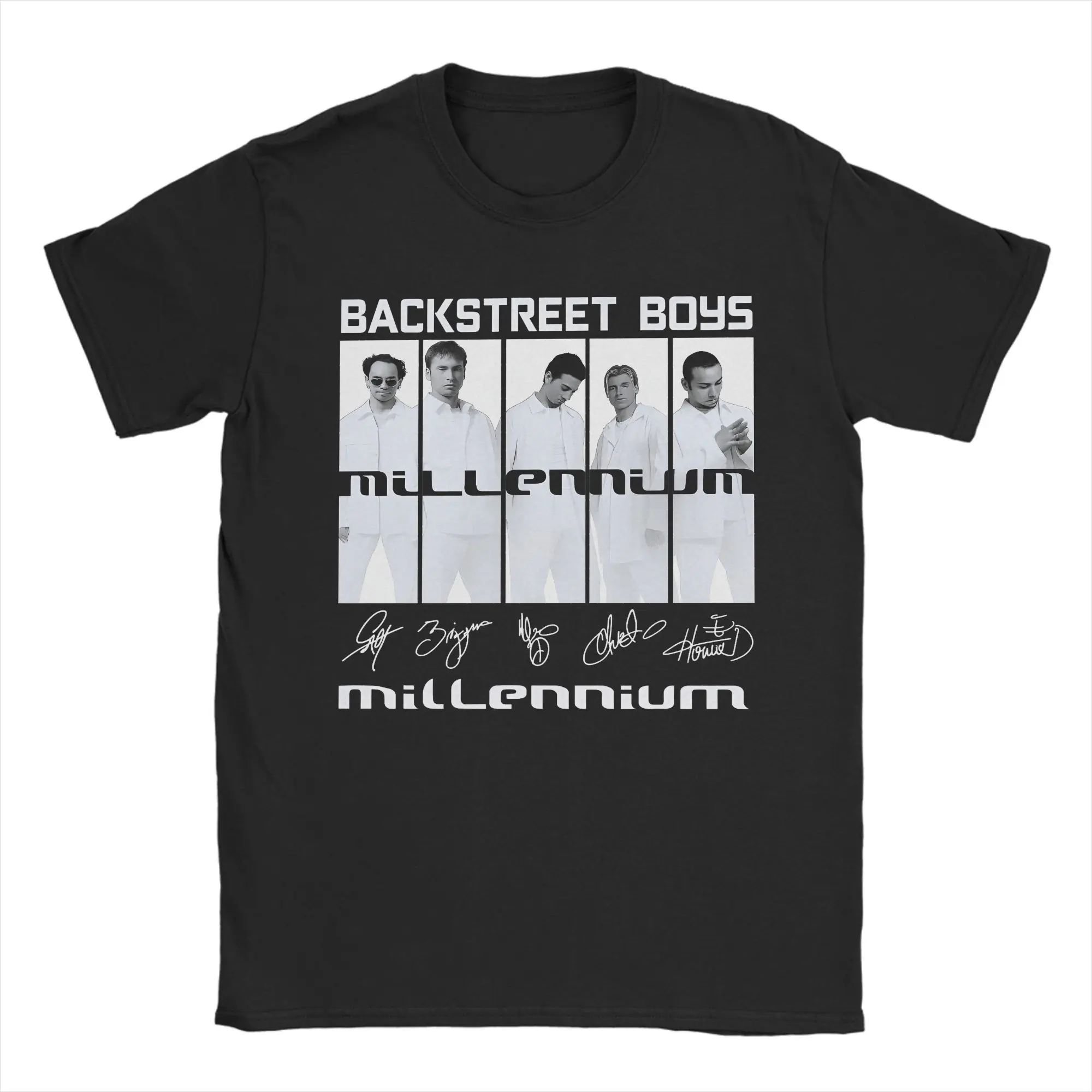 

Мужские футболки Backstreet Boys Millennium Tour Music, хлопковые футболки, летние повседневные футболки с круглым вырезом для отдыха, большой размер