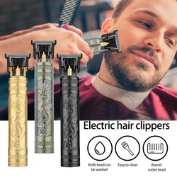 Electric Hair Cutting Machine Vintage T9 Clipper Hair Rechargeable Man Shaver Trimmer For Men's Barber Professional New Hot Sale