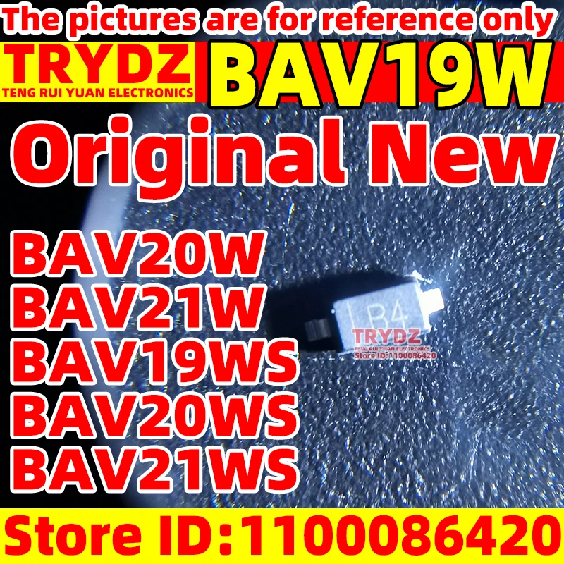 200-50pcs New BAV19W BAV20W BAV21W SOD-123 / BAV19WS BAV20WS BAV21WS SOD-323 Diodes
