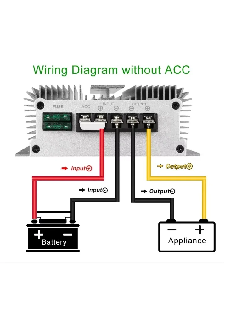 30-60V 36V 48V naar 12V 150A 100A 80AStep down DC DC Power Converter 36V48V-12V Voltage Reducer Module Auto Vrachtwagen Boot Voeding - afbeelding 2
