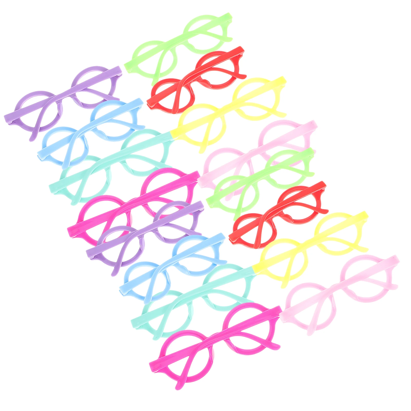 

24 Pcs Funny Glasses Plastic Frame No Lens Eyewear for Without