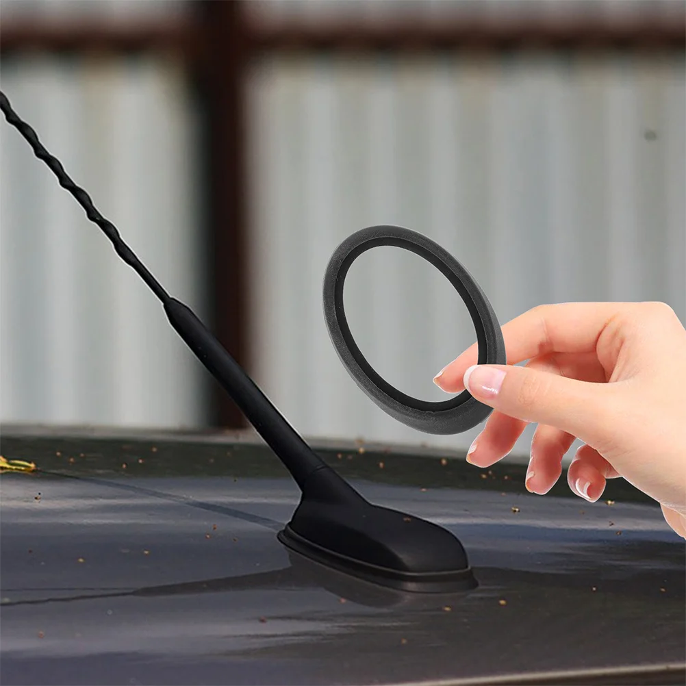 

2Pcs Universal Car Antenna Base Rubber Seal Gaskets Firm Anti-Aging Sealing Rings for Vehicle Antenna Replacement Mounting Parts