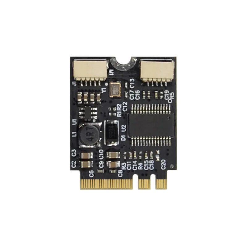 N93R M.2 A+E GL850USB 2.0 Карта управления хостом M.2 A+E к GL850 2-портовая плата преобразования промышленного управления