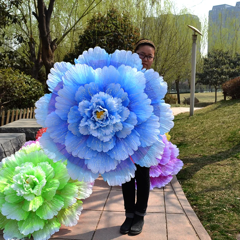 Umbrella large dance evening Handflower  props Peony umbrella stage performanceGames Opening Ceremony props