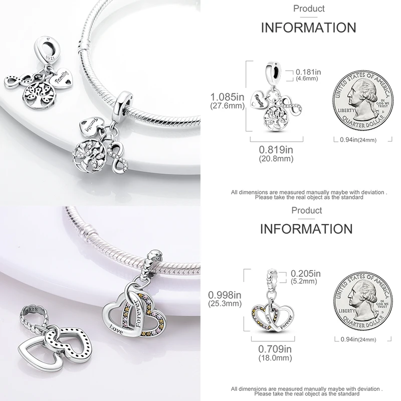 925 Sterling Silber Charm-Perlen Tagebuch Film Haus Sonne Mond Flugzeug Reise Kaffee DIY Armband Halskette Schmuck Geschenk für Frauen – Detail 27